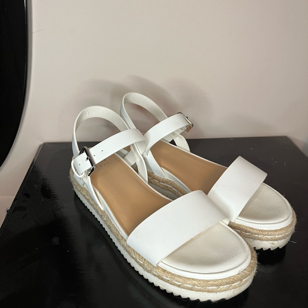 White Platform Sandals
